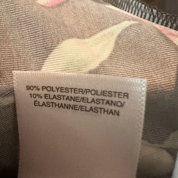 RACHEL Rachel Roy Bret Jersey Dark Floral Dress Size Large Stretch - Picture 6 of 12